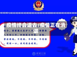 疫情终会退去/疫情正在消退