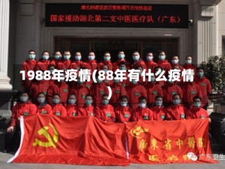 1988年疫情(88年有什么疫情)