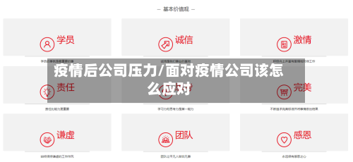 疫情后公司压力/面对疫情公司该怎么应对-第1张图片
