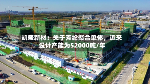 凯盛新材：关于芳纶聚合单体，近来设计产能为52000吨/年-第1张图片