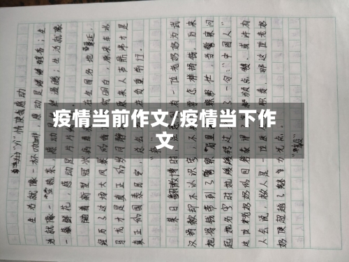 疫情当前作文/疫情当下作文-第2张图片