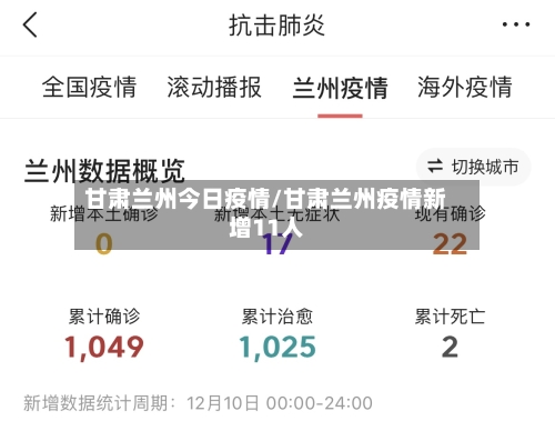 甘肃兰州今日疫情/甘肃兰州疫情新增11人-第2张图片